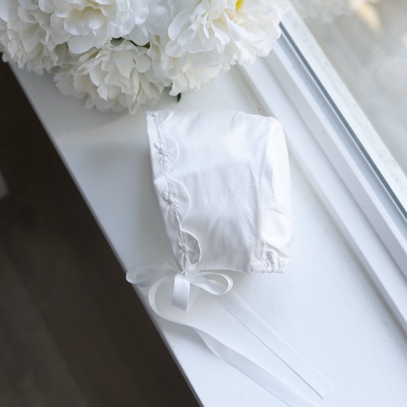 [Mud Pie] Ivory Blossom Gown - Newborn main image 0